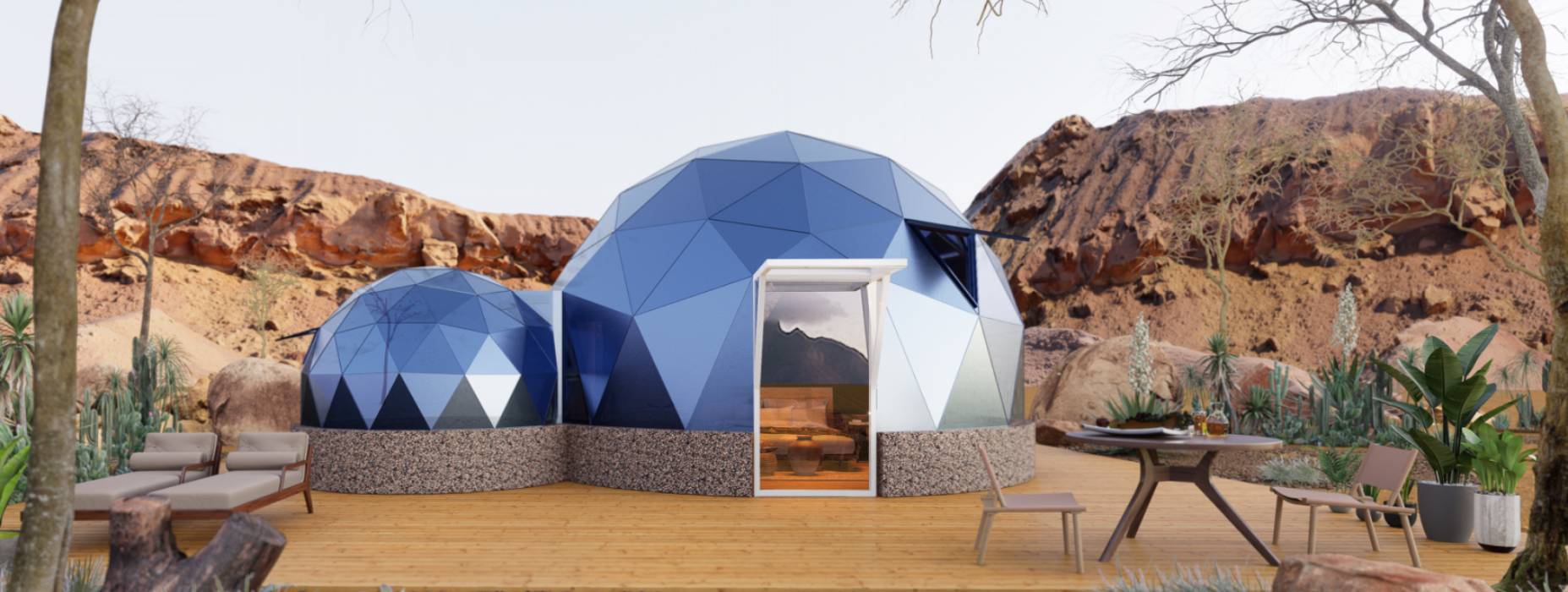 沾化县球形智能光伏玻璃星空房